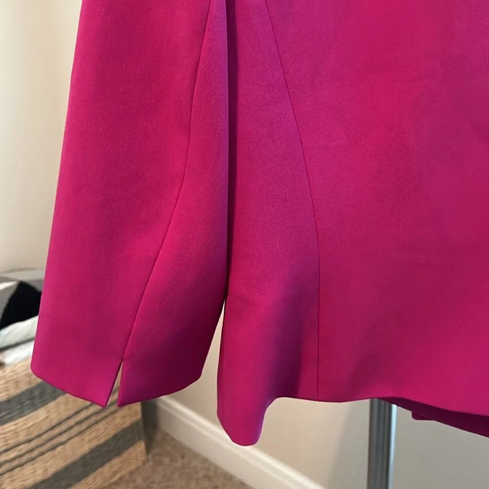 Kasper Fuchsia Collarless Blazer - Picture 5 of 10